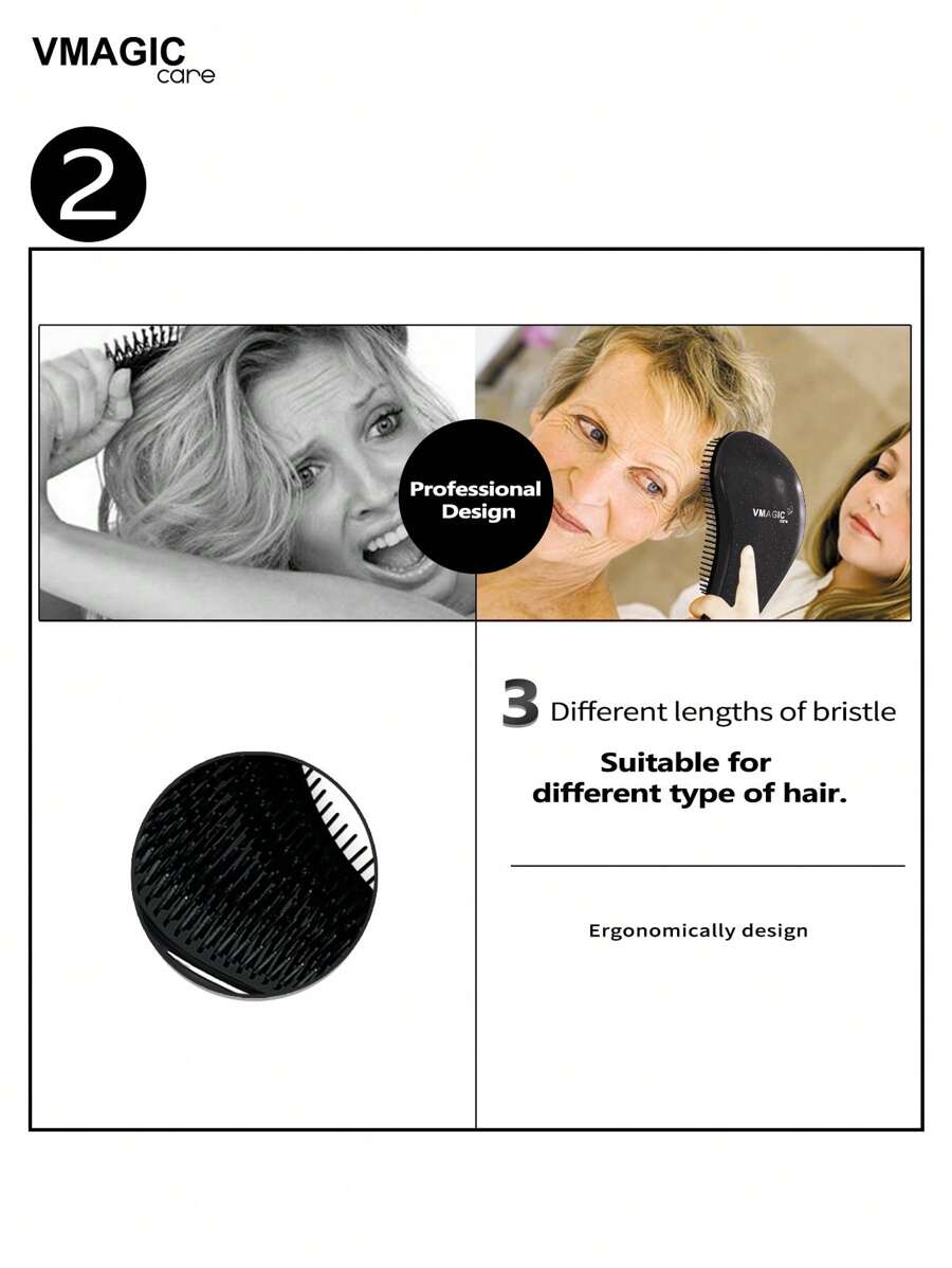 Hair Care Or Haircare - SGIAWETA-VMAGIC care Siyah Renkli Dolaşık Açıcı