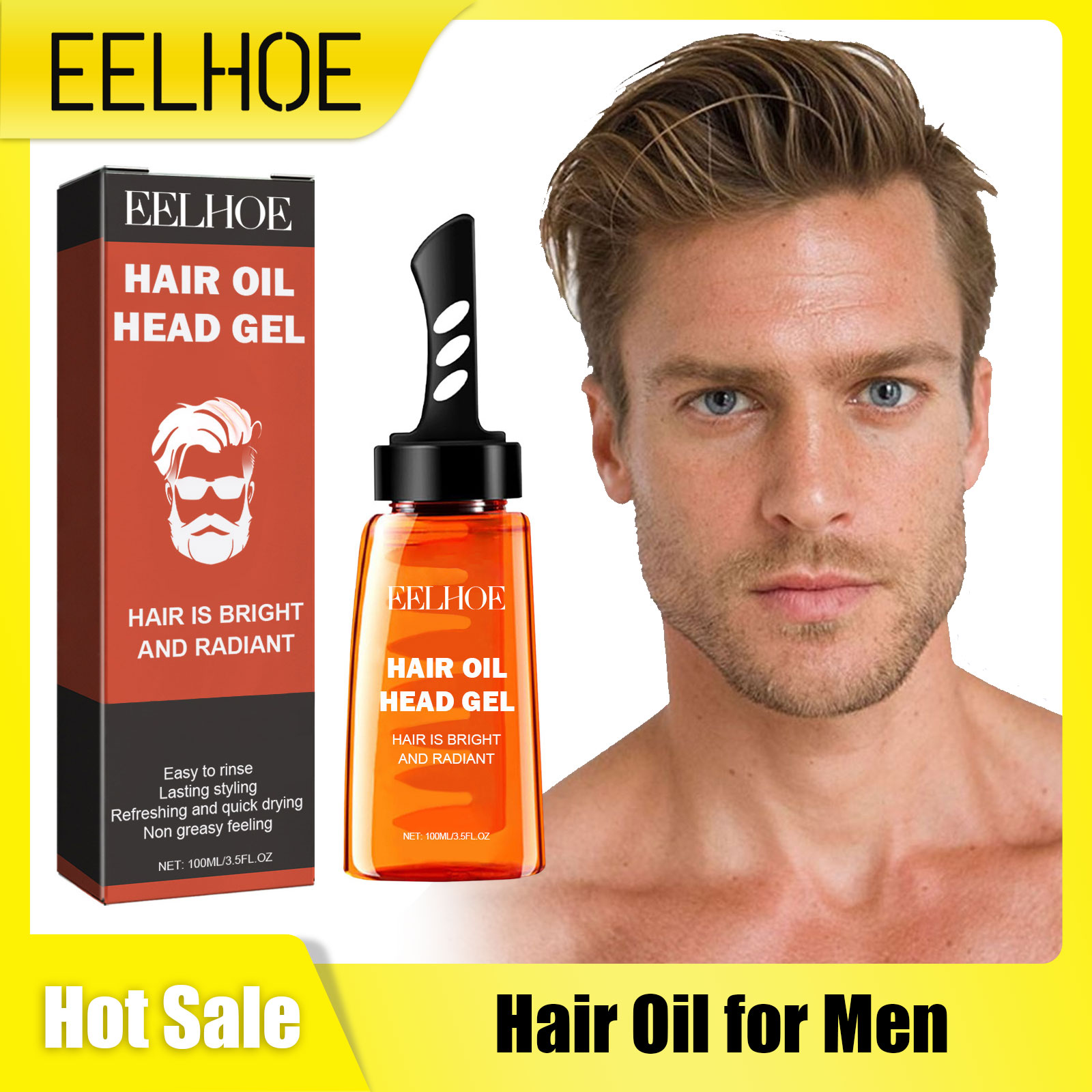 Hair Care For Men - EELHOE 2'si 1 Arada Profesyonel Saç