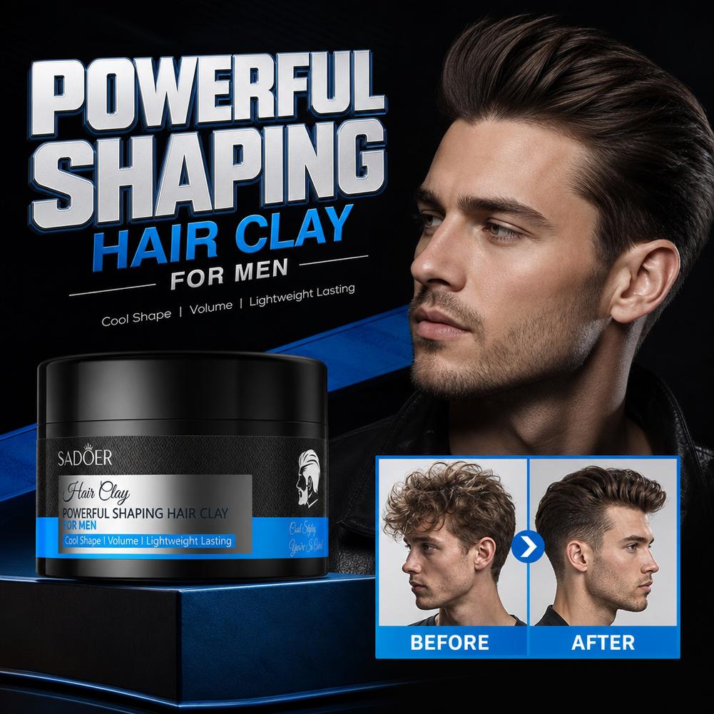 Hair Care For Men - Mat Saç Şekillendirici Kil Güçlü Tutuş