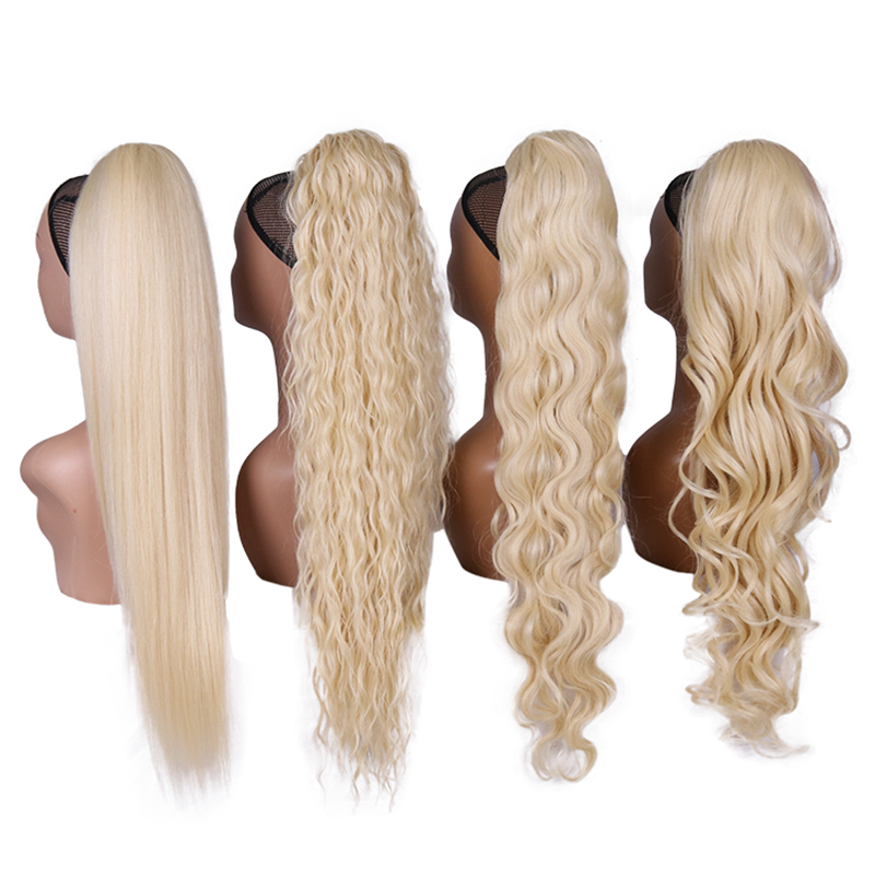 Braiding Hair Kanekalon - Sarı Sentetik At Kuyruğu Uzun Dalgalı