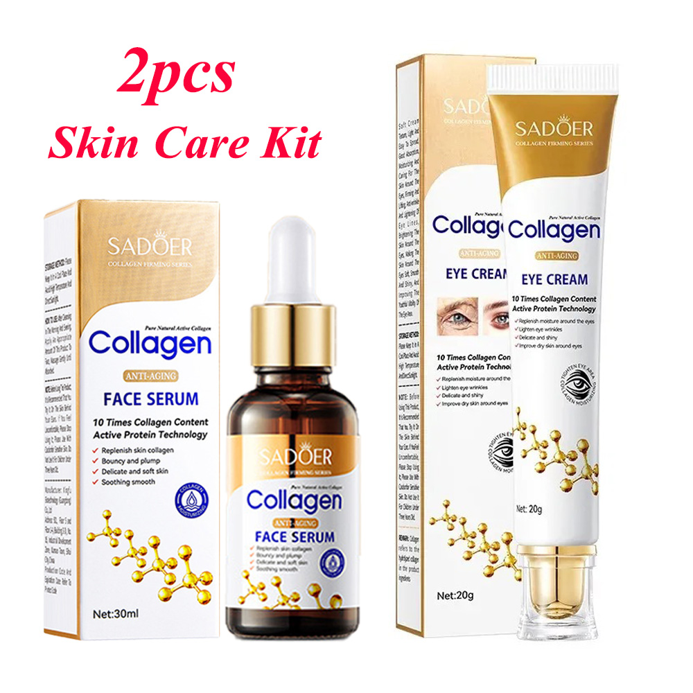 Silk Press Serum - SADOER Kollajen Cilt Bakım Setleri Kırışıklık