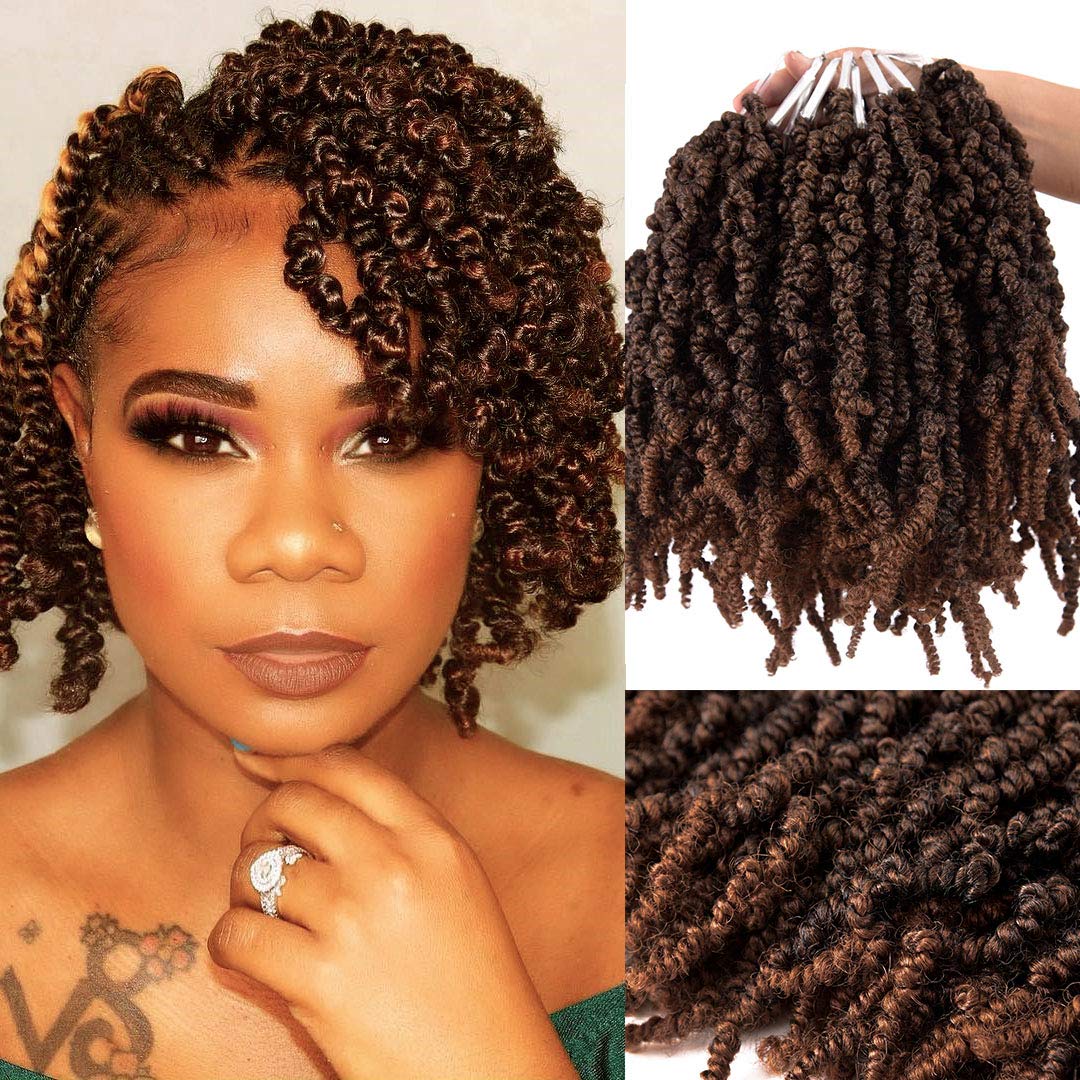 Braiding Hair Kanekalon - 10 inç Kısa Kıvırcık Bahar Ön