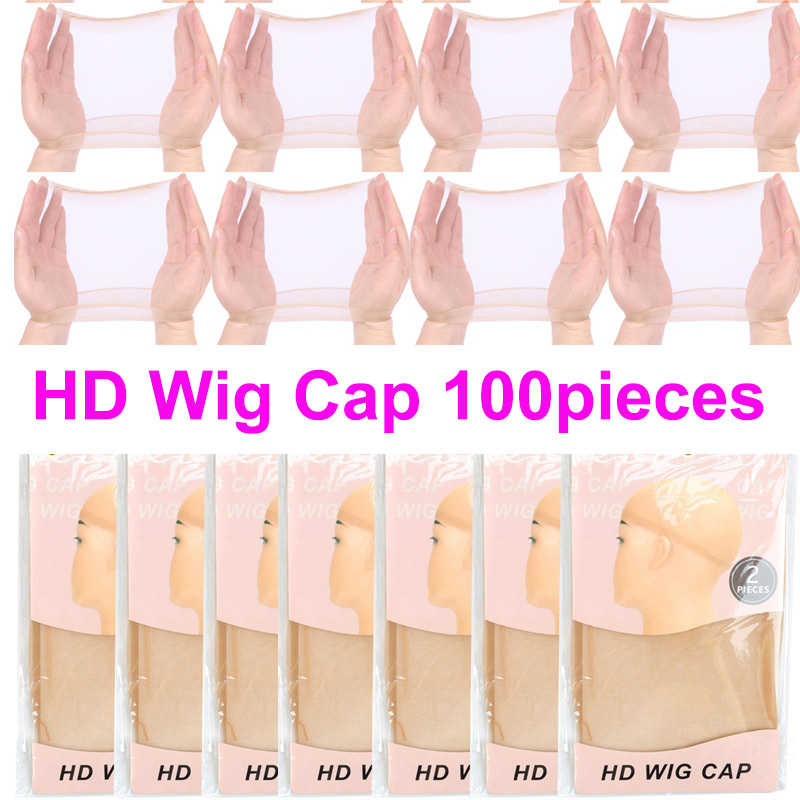 Wig Cap Stocking - HD peruk dantel ön 100 adet