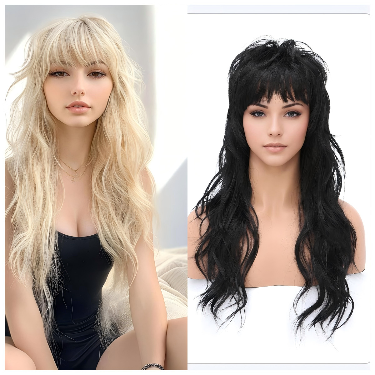 Braiding Hair Kanekalon - Sentetik Uzun Kıvırcık Peruk 80'ler 90'lar