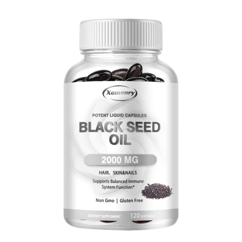 Castor Oil Cold Press - Vegan Siyah Tohum Yağı Kapsülleri -
