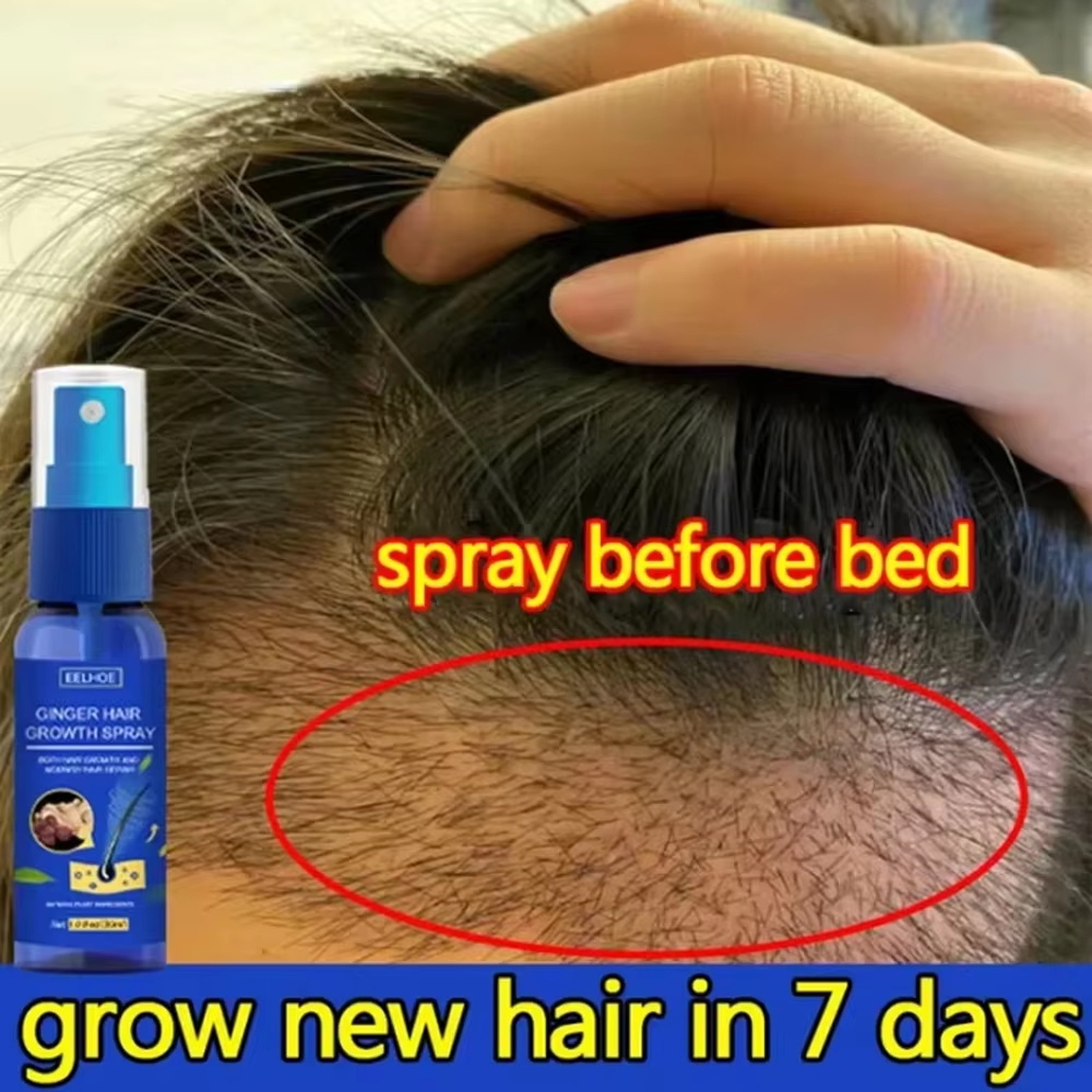 Hair Care For Men - Hızlı Zencefilli Saç Uzatma Spreyi, Saç