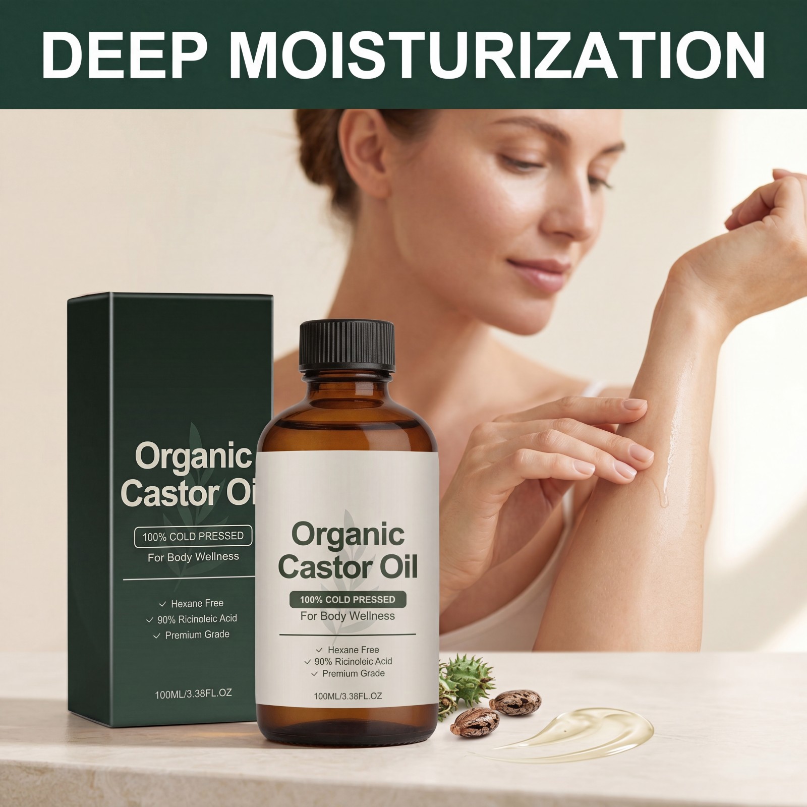 Organik Hint Yağı %100 Soğuk P - Castor Oil Cold Press incelemesi ve fiyatı