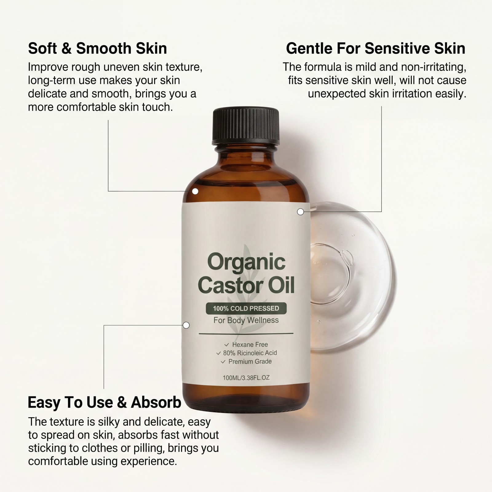 Organik Hint Yağı %100 Soğuk P - Castor Oil Cold Press incelemesi ve fiyatı