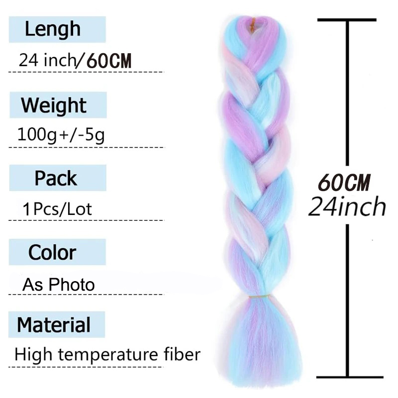 24 inç Uzun Sentetik Örgü Saç  - Braiding Hair Kanekalon incelemesi ve fiyatı