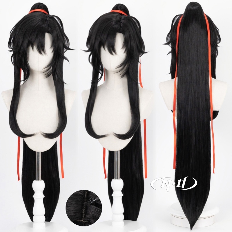 ND Wei Wuxian Cosplay Peruk Po - Braiding Hair Kanekalon incelemesi ve fiyatı