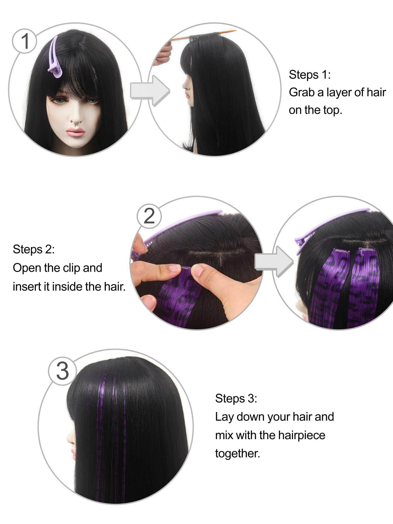 2 adet/7 adet 20 inç renkli le - Braiding Hair Kanekalon incelemesi ve fiyatı