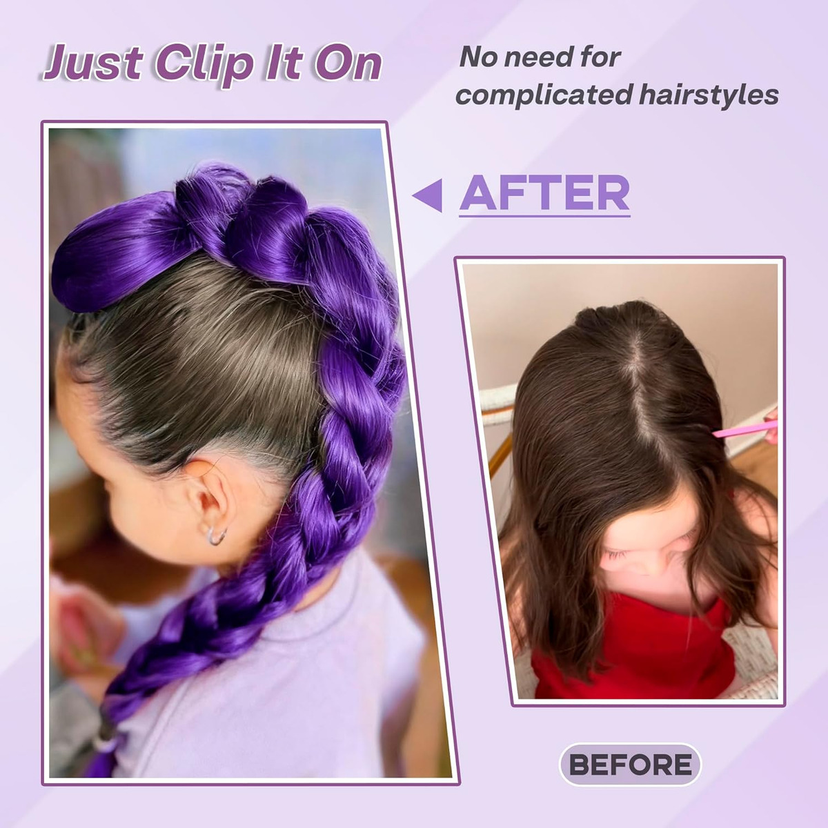 26 inç Anime Karakter Mor Uzun - Braiding Hair Kanekalon incelemesi ve fiyatı